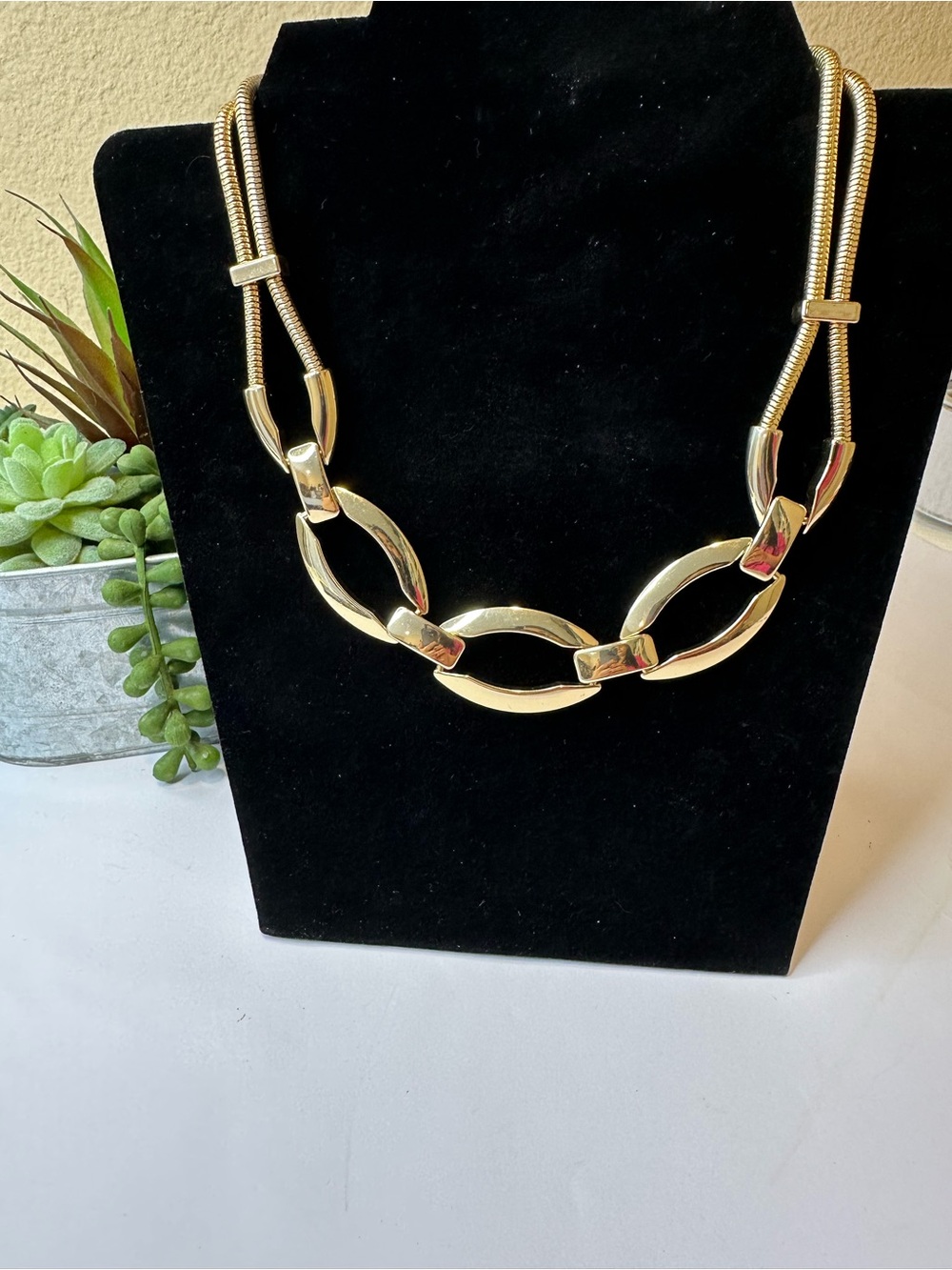 Alfani Gold-Tone Oval Link Necklace